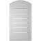 Ekena Millwork Arch Top Surface Mount PVC Gable Vent w/ 2"W x 2"P Brickmould Sill Frame, 12"W x 20"H GVPAR12X2003SN - alternate 5